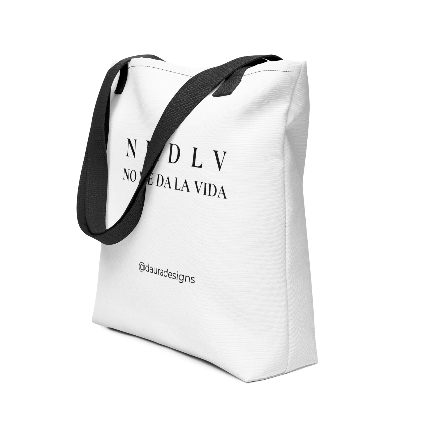 Bolsa Tote ‘No Me Da La Vida’ – Edición Minimal 🖤