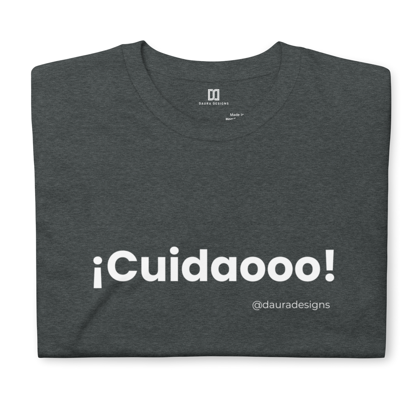 Camiseta negra “¡Cuidaooo!” – 100 % algodón (unisex)