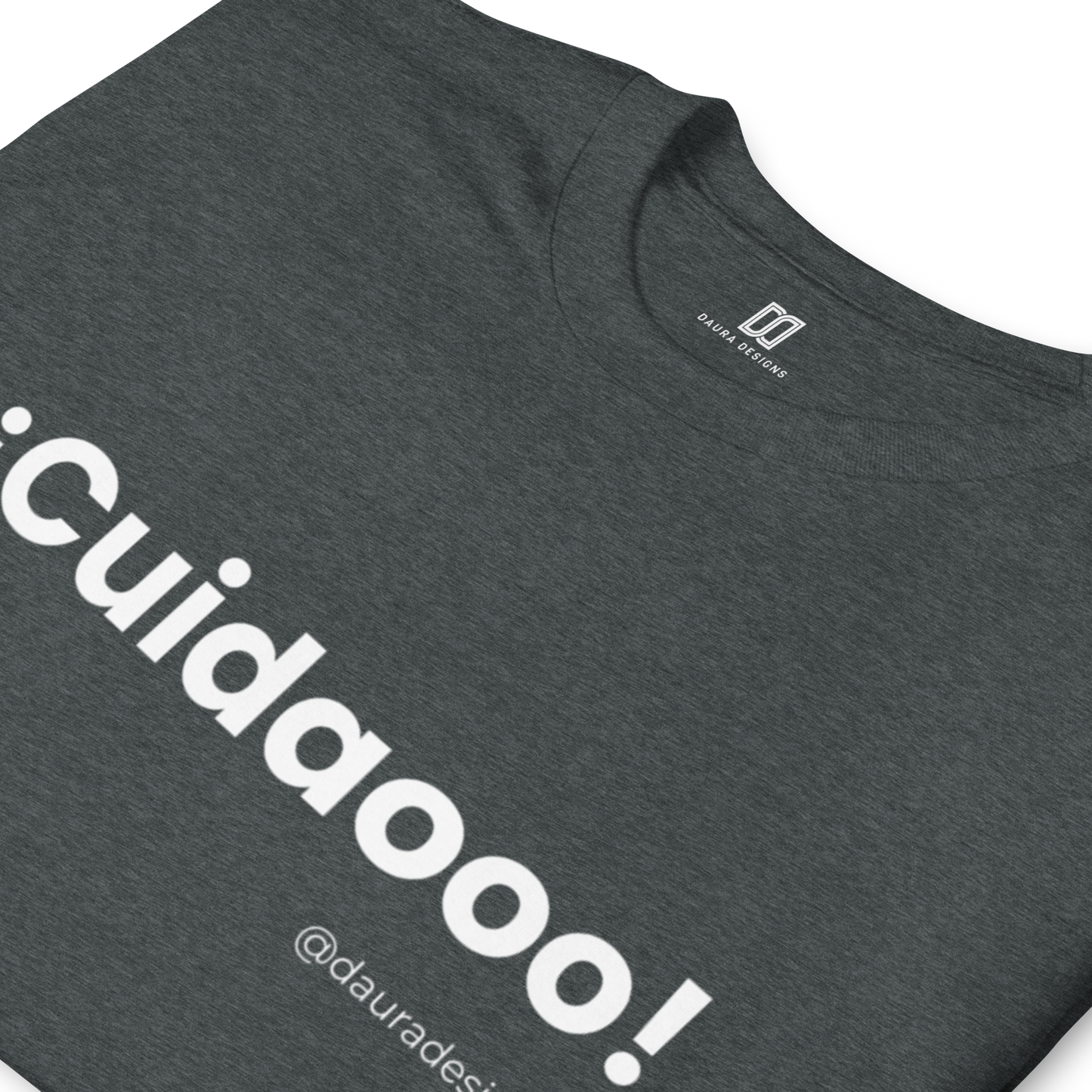 Camiseta negra “¡Cuidaooo!” – 100 % algodón (unisex)