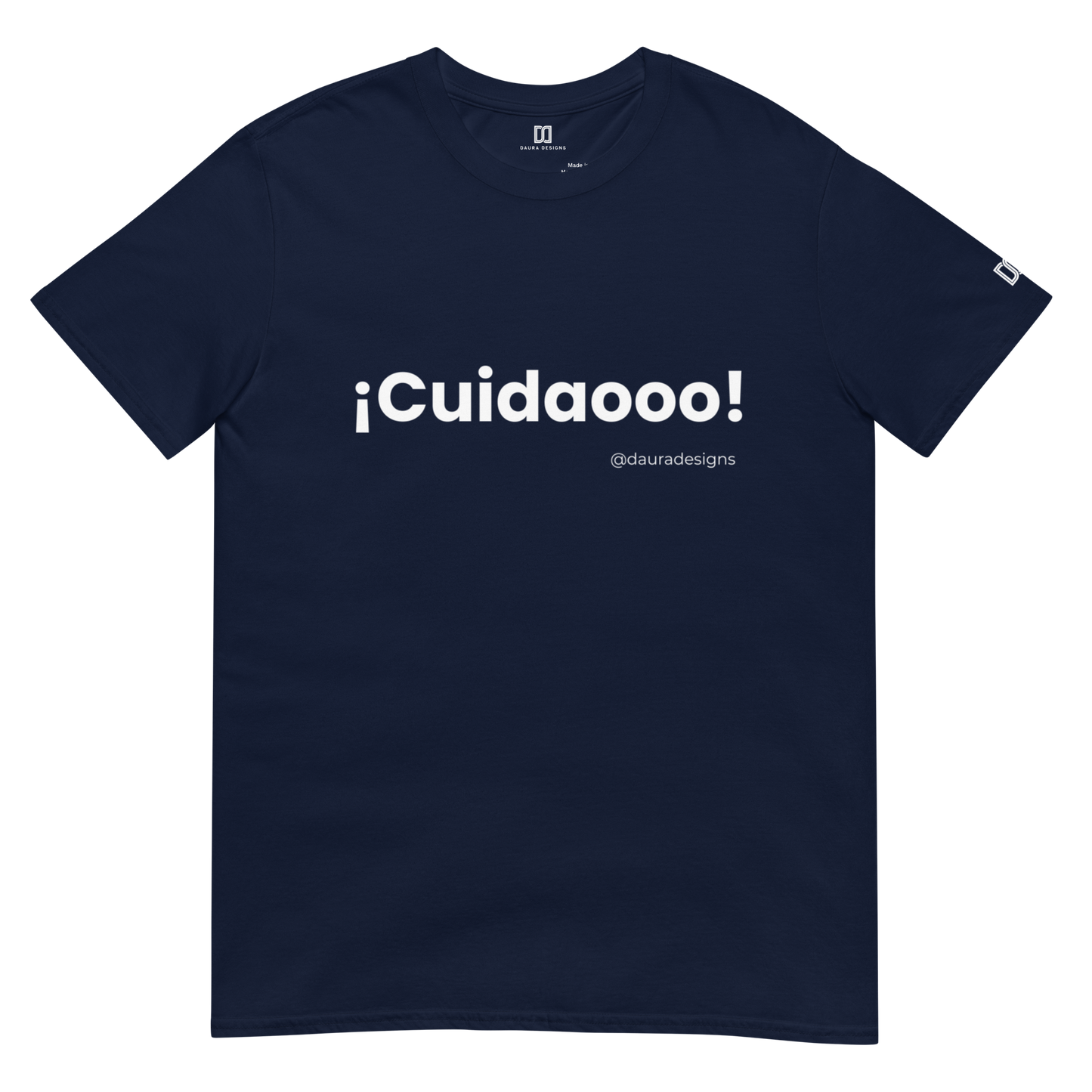 Camiseta negra “¡Cuidaooo!” – 100 % algodón (unisex)