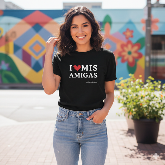 Camiseta “I ❤️ MIS AMIGAS” – Vuelve la rutina, vuelven los planes