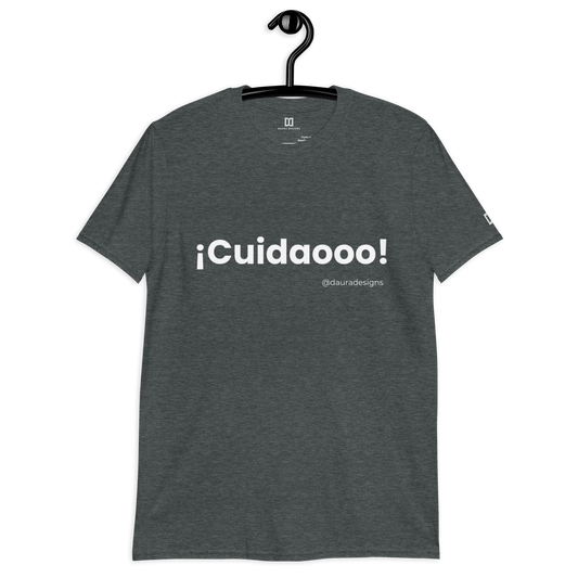 Camiseta negra “¡Cuidaooo!” – 100 % algodón (unisex)